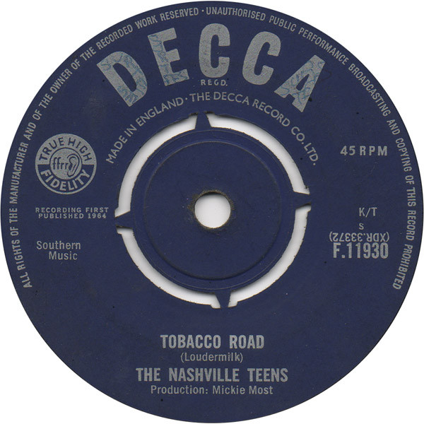 Nashville Teens, The - Tobacco Road